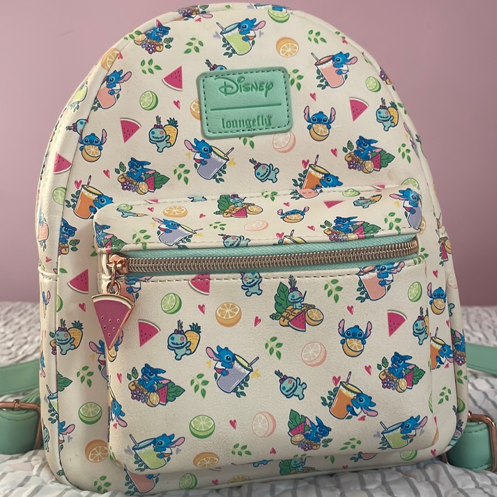 Loungefly Disney Tropical Stitch Mini Backpack